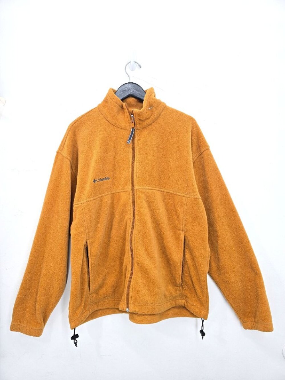 Columbia Men's XL Orange Zipper Fleece Hiking Outdoor Jacket